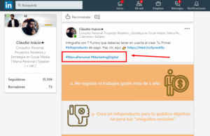 cómo usar hashtags en Linkedin