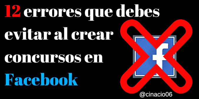 errores concursos facebook