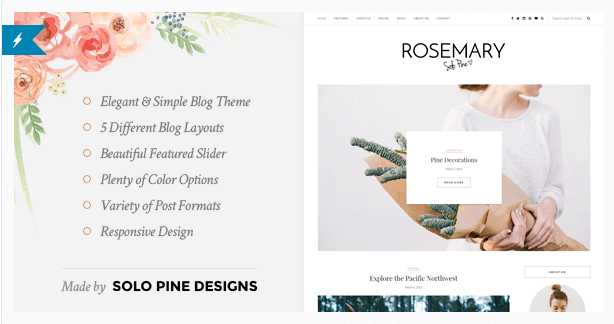 Rosemery temas wordpress