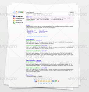 ejemplo de plantilla CV