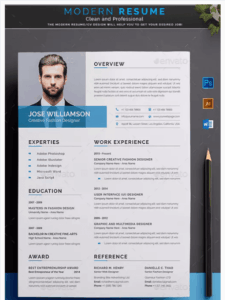 plantilla curriculum moderno y minimalista