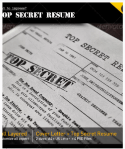 plantilla cv original top secret