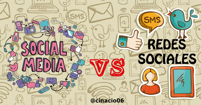 redes sociales vs social media
