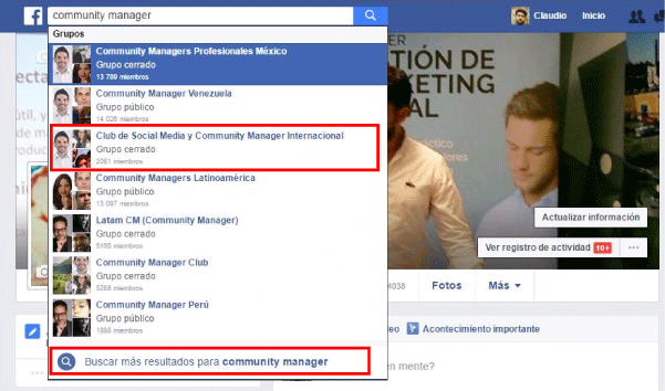 buscar grupos facebook