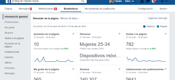 herramientas de facebook estadisticas