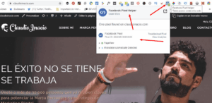 herramientas para el usuario de Facebook Pixel helper