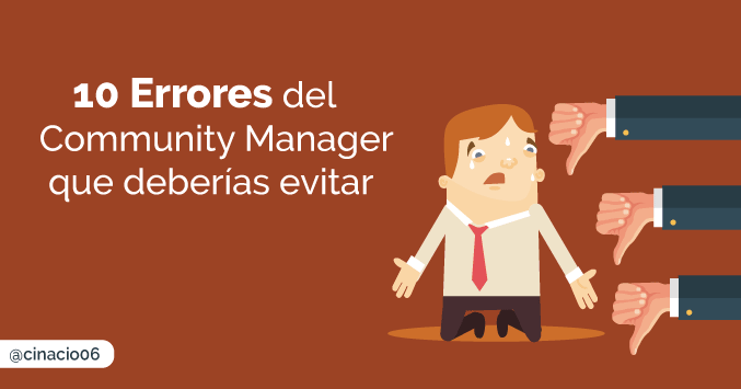 errores del community manager que deberías evitar
