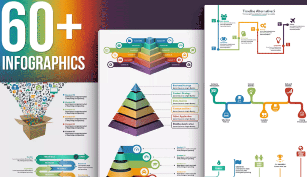 pack de infografías en envato.elements