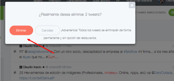 aprende a borrar tweets por fechas