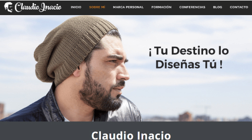 portada de página sobre mi ejemplos