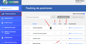 herramientas seo on page DinoRANK 