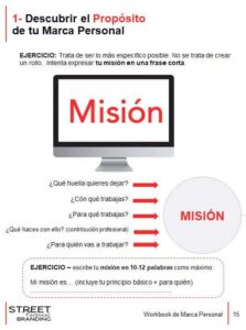 encontrar tu mision en workbook de marca personal