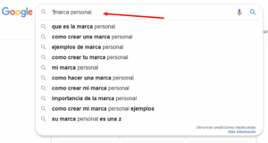 marca personal en google búsquedas