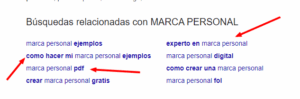 marca personal en los buscadores