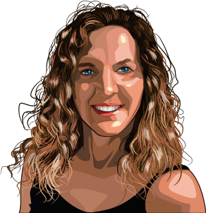 caricatura personalizada Elena Arnaiz