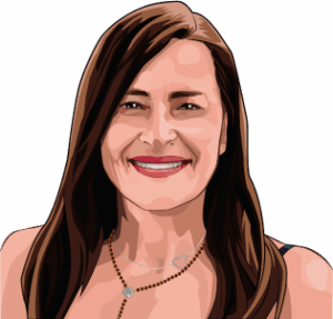 caricatura personalizada Eva Collado