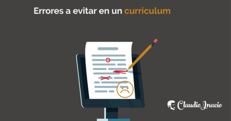 errores del curriculum vitae