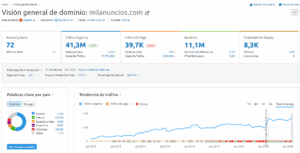 Guía Semrush - vision general