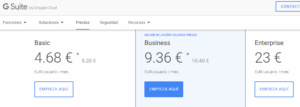 cuánto cuesta meet de google