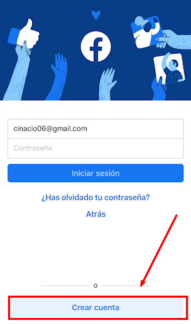 facebook crear cuenta desde móvil o celular