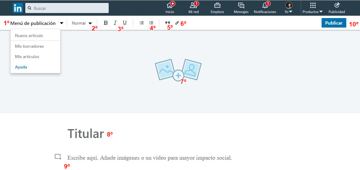 funciones de la herramienta de publicación Pulse