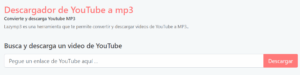 LAZYMP3 plataforma para convertir vídeos de YouTube