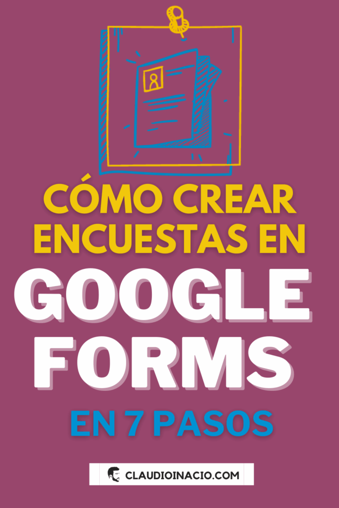 portada de pinterest sobre crear encuestas google en pocos pasos