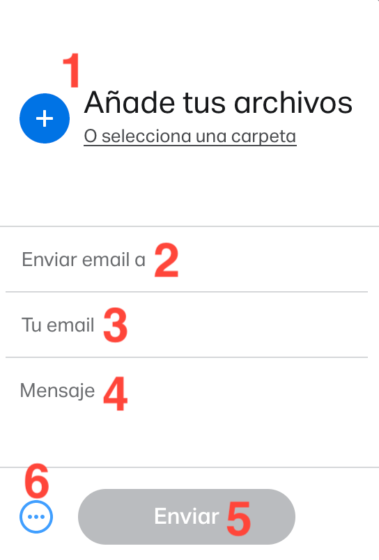 wetransfer enviar archivo