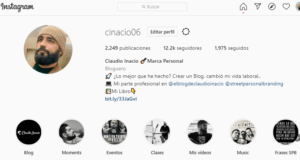 perfil de instragram de claudio inacio @cinacio06