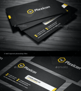 Business Card black profesional