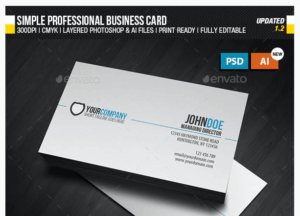 business card profesional ejemplo