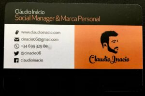 parte trasera tarjeta de visita