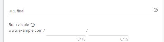 Cómo crear anuncio en Google Adwords añade URL final