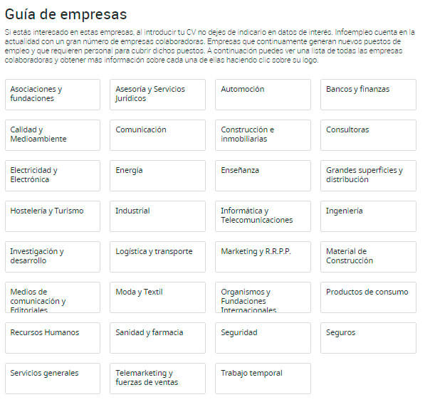 buscar ofertas de trabajo por empresa