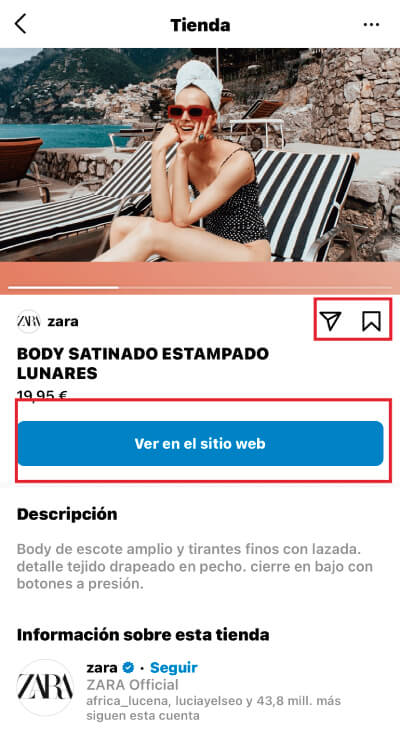 como poner precios en Instagram 