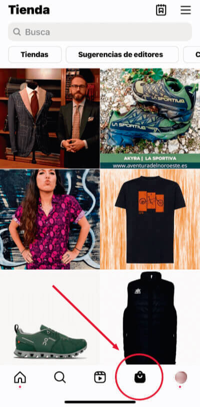 como poner tiendas en Insta shopping