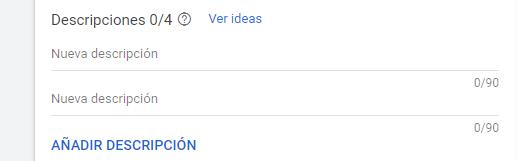 descripciones de tu anuncio