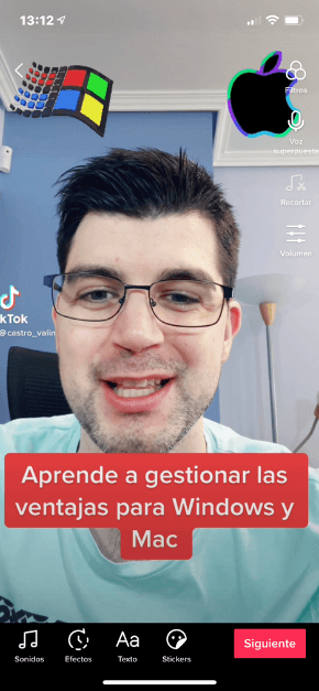 BOTONES DE EDICION DE VIDEO DE TIKTOK