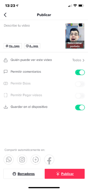 COMO PUBLICAR UN VIDEO EN TIKTOK
