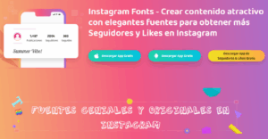 Instagram Fonts creador de letras para Instagram