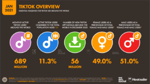 Datos de TikTok 2021