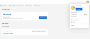 como darse de baja en freepik
