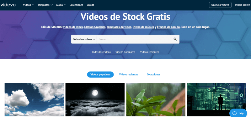 Videvo.net banco de videos gratuito