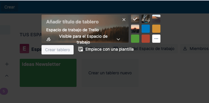 como configurar un tablero en trello