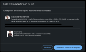 publica tu anuncio para buscar trabajadores en linkedin