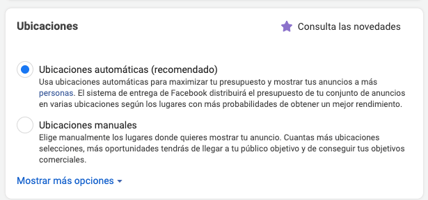 como crear ubicaciones en FB