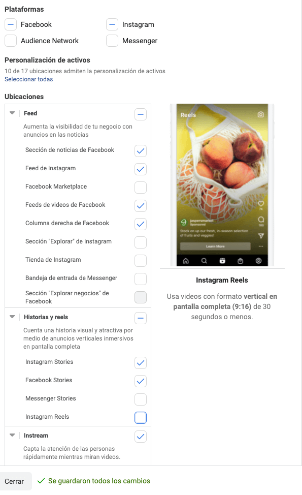 configuracion de anuncios facebook