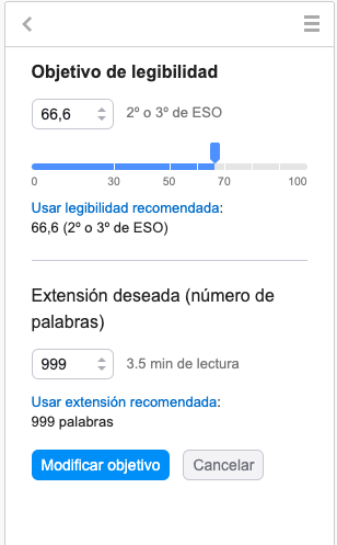 legibilidad de seo writing assistant