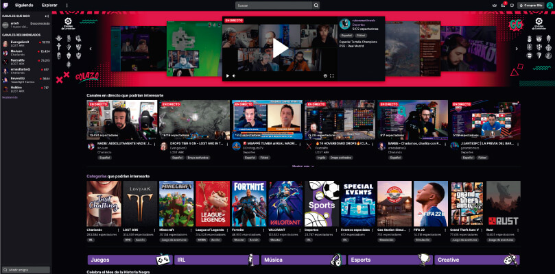 como usar twitch como espectador