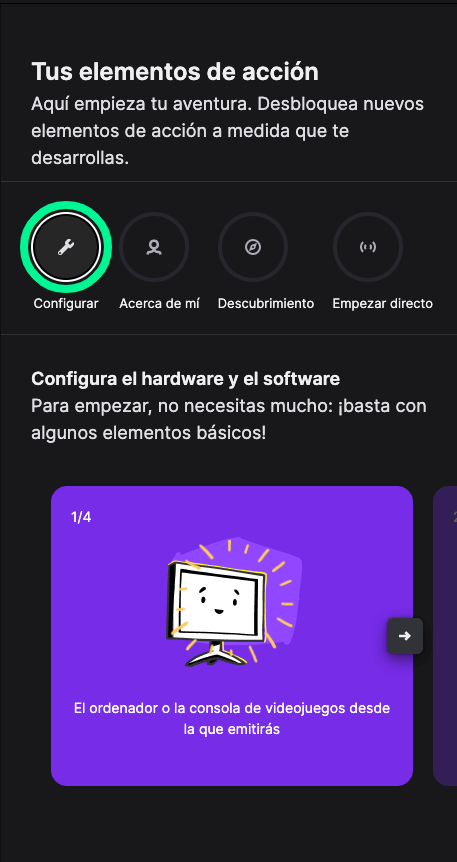 recomendaciones de twitch para configurar la cuenta
